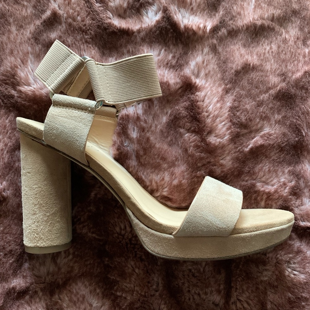 Franco Sarto Napoli platform sandal, nude